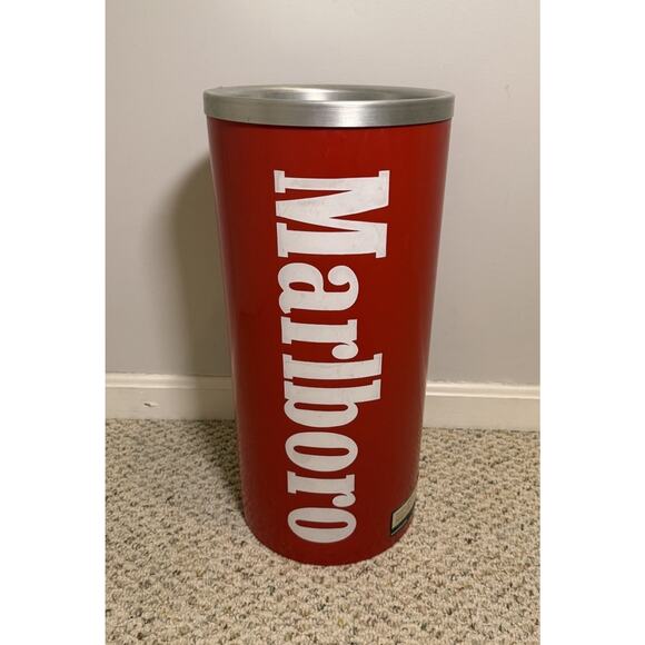 Vintage Marlboro Tube Ashtray Phillip Morris Tall Standing Floor Ashtray 90s 21” - Picture 1 of 9